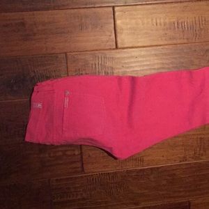 7 for All Mankind pink jeans